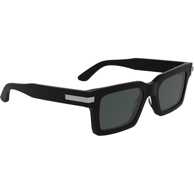Gafas de sol rectangulares Calvin Klein con detalles metálicos y marco de acetato reciclado para un estilo sofisticado