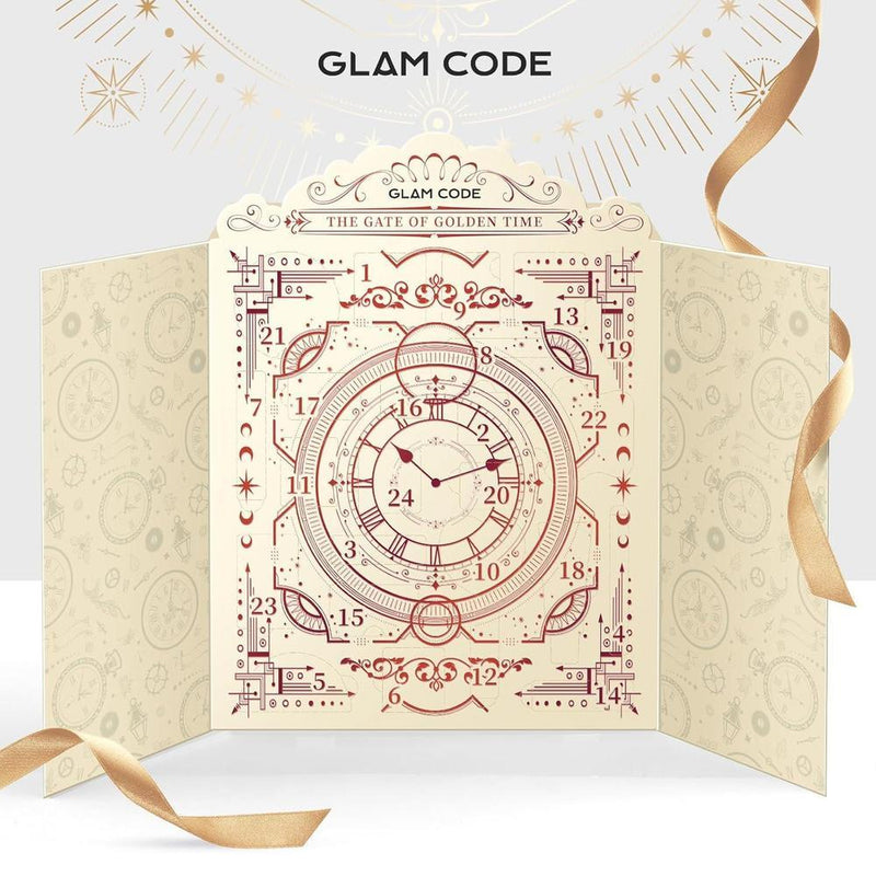 Glam Code Calendario de Adviento de Maquillaje 2025 con 24 sorpresas, set de regalo para mujeres y adolescentes