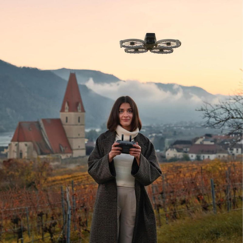 Drone DJI Flip con cámara 4K UHD, control remoto RC 2, cardán 3 ejes, transmisión de video de largo alcance