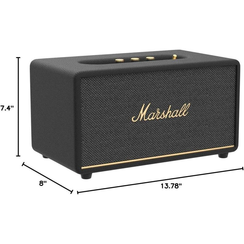 Altavoz Bluetooth Marshall Stanmore III, color negro, con sonido envolvente y diseño sostenible, compatible con smartphones y televisores