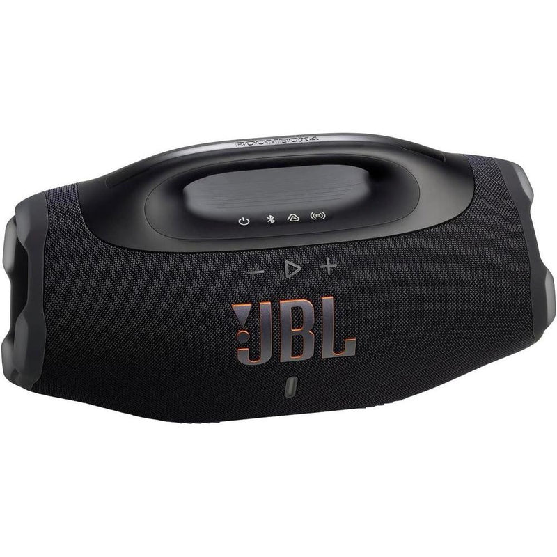 JBL Boombox 4 - Altavoz portátil impermeable con sonido masivo, 34 horas de reproducción y conexión Auracast negro