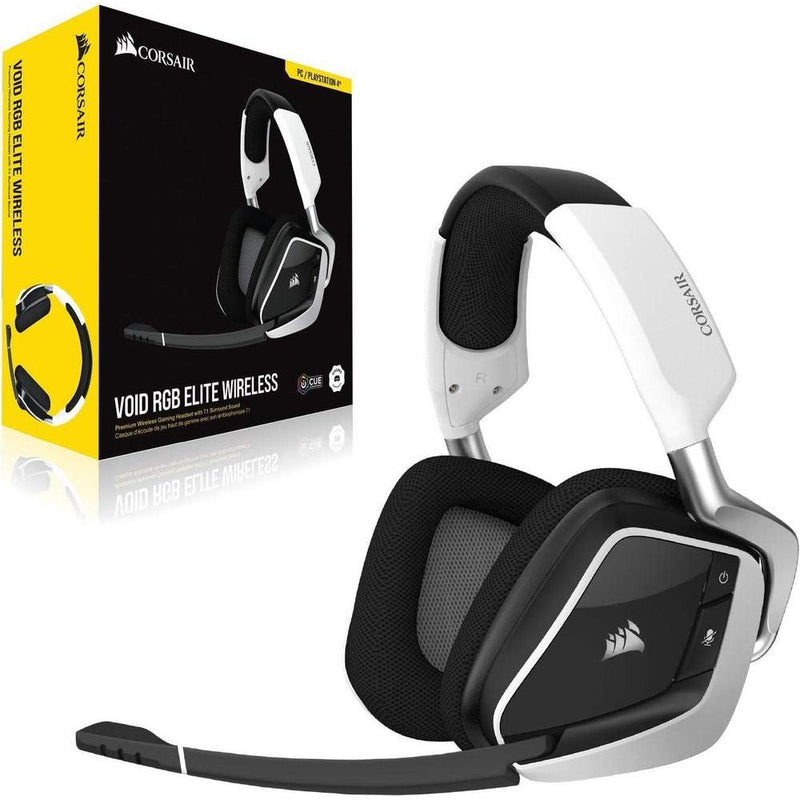 Auriculares Corsair VOID RGB ELITE Inalámbricos - Sonido 7.1, Micrófono Omnidireccional y Compatibilidad iCUE para PC, Mac, PS5, PS4