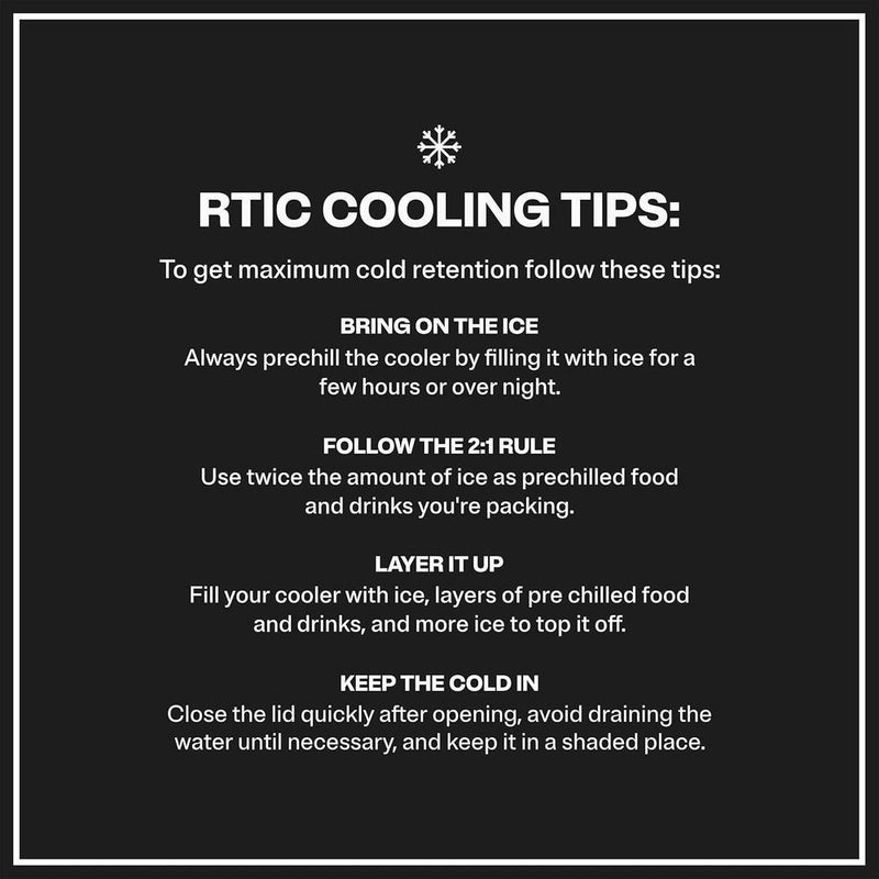 RTIC Enfriador Ultraligero 32 Cuartos, Portátil y Aislado para Bebidas y Camping, 30% más Ligero que Refrigeradores Convencionales
