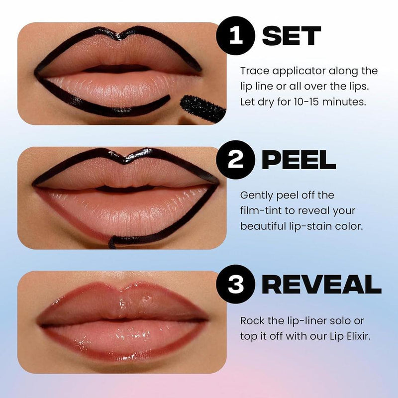 Delineador de labios Sacheu Stay-N de larga duración con ácido hialurónico y vitamina E, adecuado para todo tipo de piel