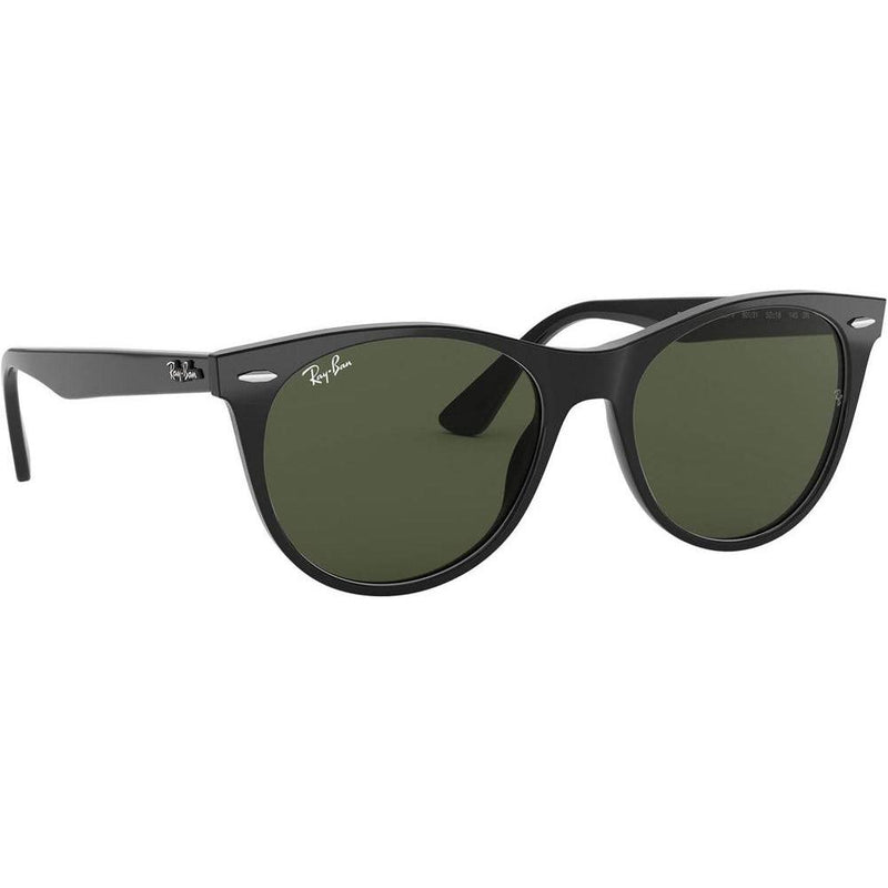 Ray-Ban RB2185 Wayfarer II - Gafas de sol redondas para hombre con protección UV y armazón de acetato duradero