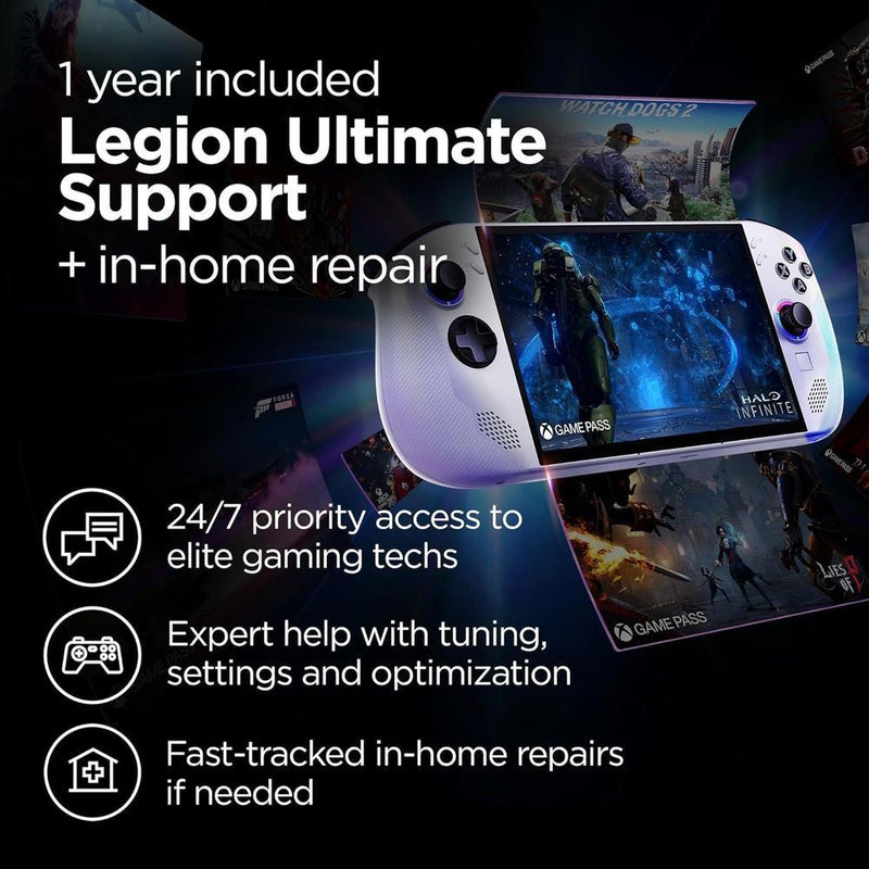 Lenovo Legion Go S 2025 - PC Portátil Para Juegos, 8" WUXGA 120Hz, 16GB RAM, 512GB SSD, AMD Ryzen Z2 go, Blanco Glaciar