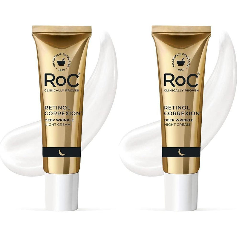 RoC Retinol Correxion Crema De Noche Antienvejecimiento 0.5% Con Manteca De Karité Y Ácido Glicólico 15ml