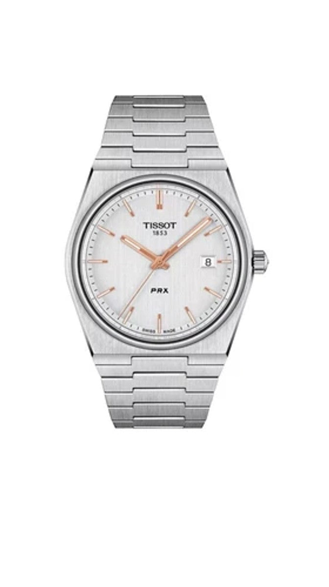 Tissot New Tissot T-Classic PRX 40mm Quartz Silver Dial Watch T1374101103100