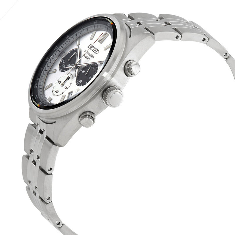 Seiko Motorsports Chronograph Quartz Silver Dial Men's Watch SSB425P1