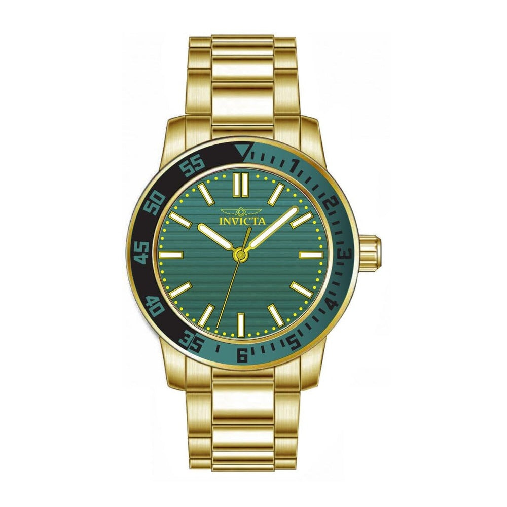 Reloj de Pulsera Invicta Specialty para Hombre con Caja de Acero Inoxidable y Esfera Verde Resistente al Agua