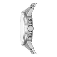Reloj multifunción de acero inoxidable Bannon de Fossil, movimiento de cuarzo, resistente al agua 5ATM, cierre plegable