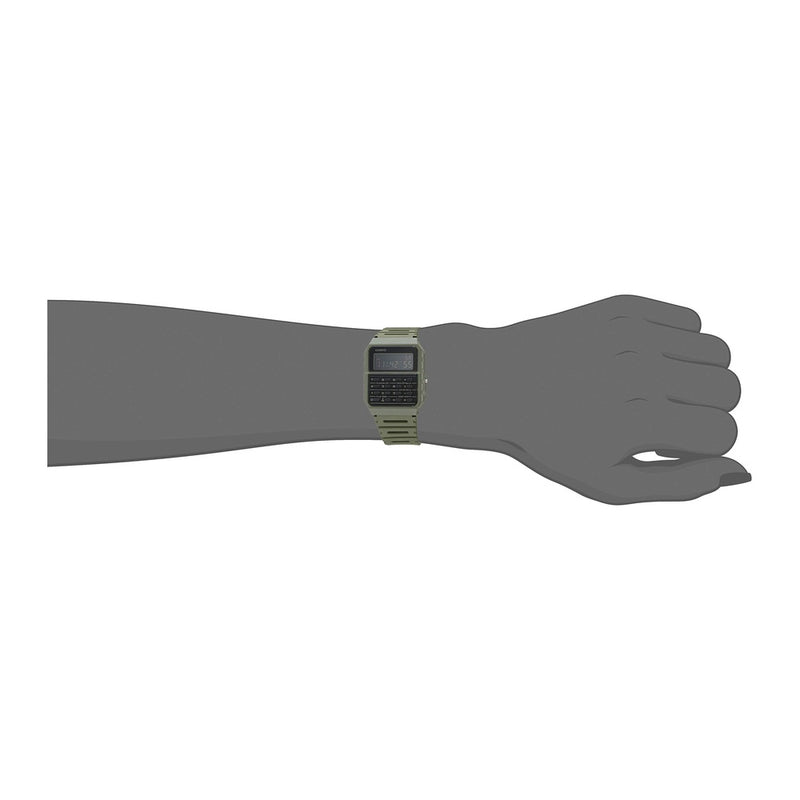 Reloj Casio Vintage con calculadora, caja de resina, cronómetro, hora dual, alarma diaria, calendario automático y batería de 5 años