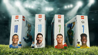 Pack Leyendas del futbol (LEGO Lionel Messi + Lego Cristiano Ronaldo + LEGO Kylian Mbappe + Lego Vinicius Junior)