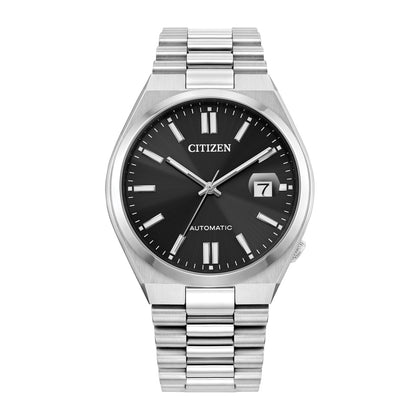 Reloj Citizen Automático Tsuyosa Sport, acero inoxidable plateado, 3 agujas y fecha, reserva de marcha 42 horas