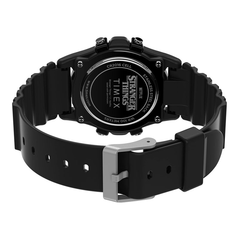 Reloj de Pulsera Timex Stranger Things con cronógrafo, alarma y resistencia al agua, diseño exclusivo y moderno para hombres