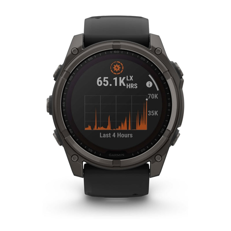 Garmin Fenix 8 - Sapphire Solar - Titanium Carbon Gray