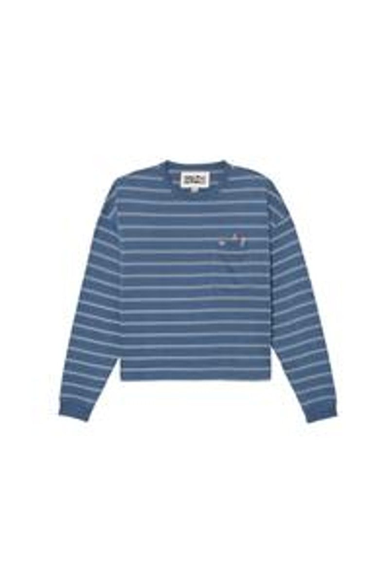 ZARA CAMISETA RAYAS BOLSILLO BORDADOS