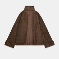 Chaqueta Efecto Ante Bolsillos Zara