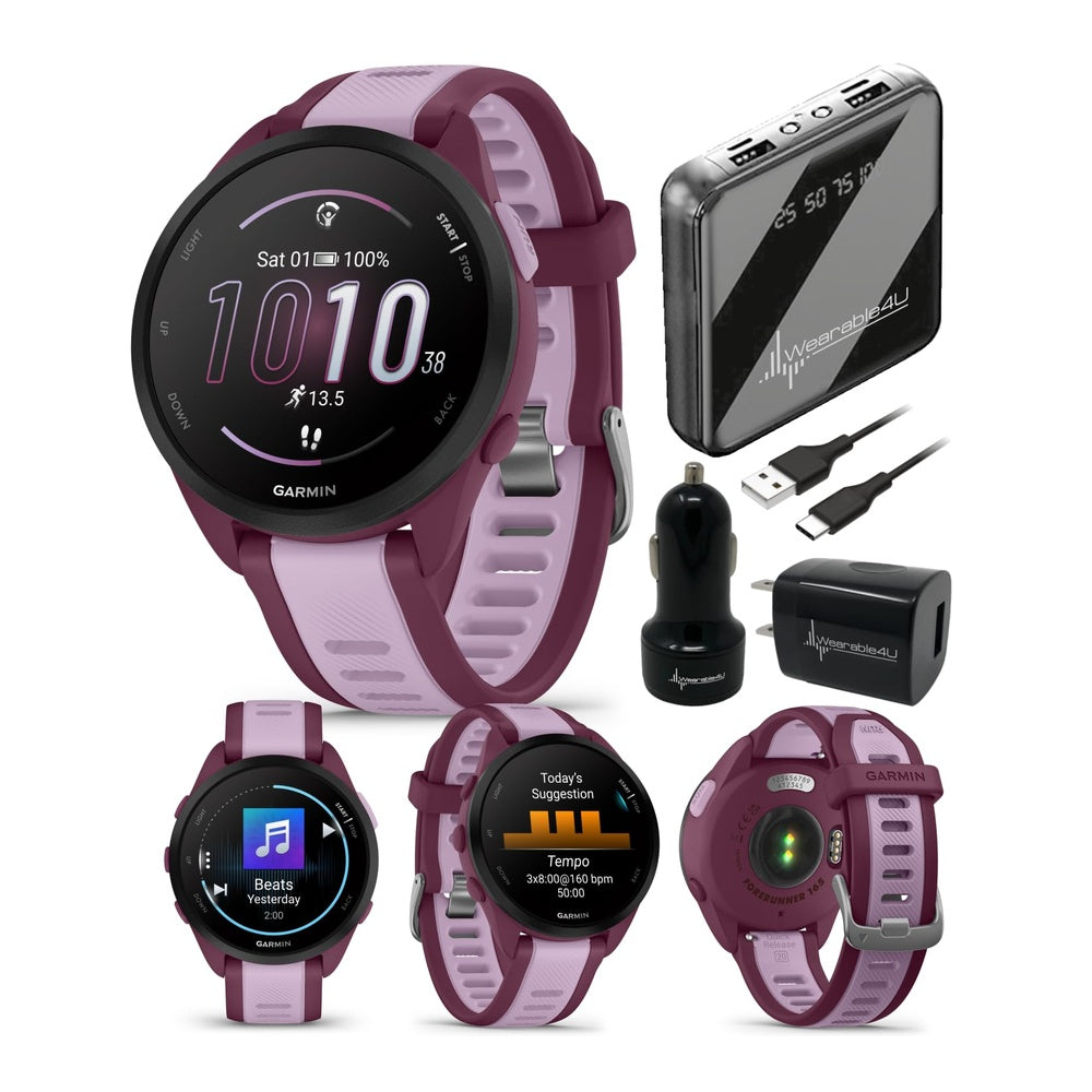Garmin Forerunner 165 Smartwatch Música, Pantalla AMOLED, Métricas Avanzadas De Entrenamiento Y Recuperación