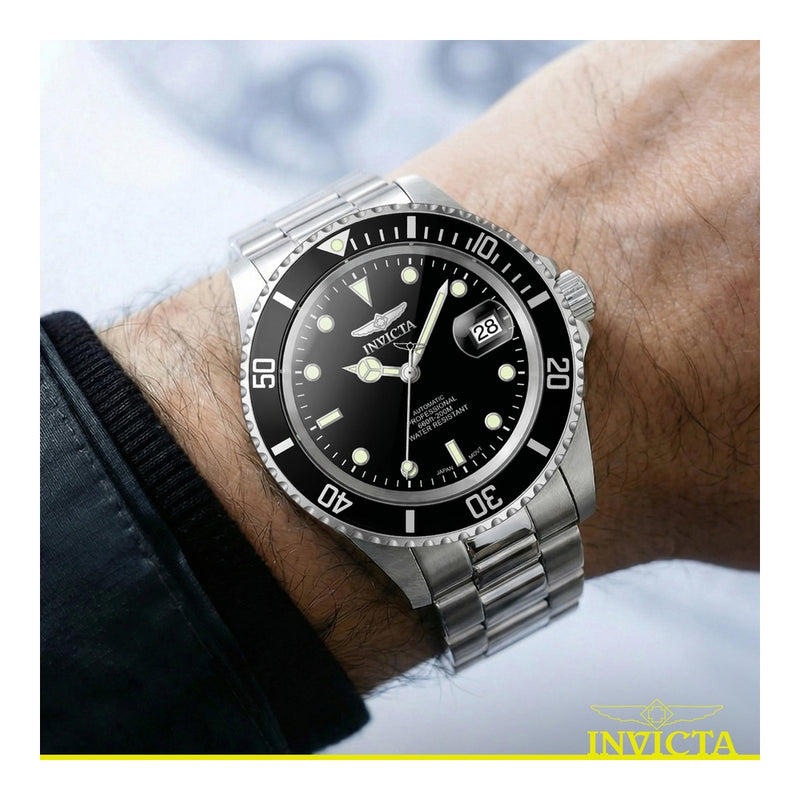 Invicta - Reloj Automático Pro Diver Para Hombre, Resistente Al Agua, 40mm, Esfera Negra