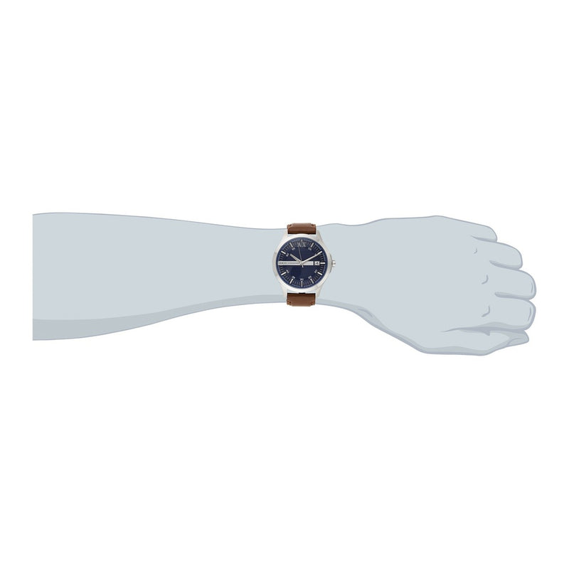 Armani Exchange - Reloj de cuarzo elegante de acero inoxidable para hombre, ideal para cualquier ocasión de vestir