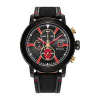 Citizen Eco-Drive Star Wars Darth Maul Mastermind cronógrafo negro con correa de nailon y esfera negra, modelo CA0766-02W