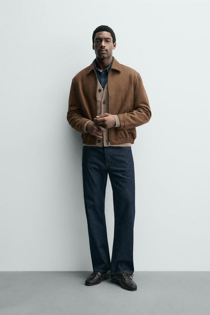 Cazadora Efecto Ante Zara