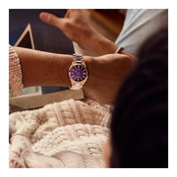 Reloj Citizen Tsuyosa Automático - Esfera Púrpura (NJ0200-50W)