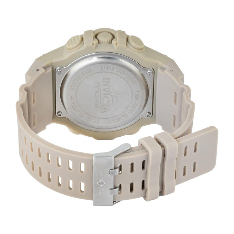 Invicta Reloj Racing para Hombre con Movimiento Digital, Resistente al Agua y Correa de Poliuretano con Hebilla