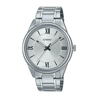 Reloj Casio analógico de acero inoxidable para hombre, resistente al agua, con movimiento de cuarzo japonés