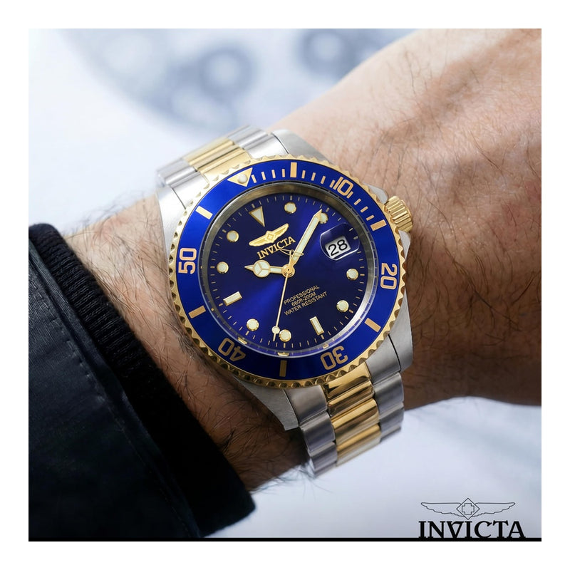 Invicta Pro Diver, reloj de cuarzo masculino con correa de acero inoxidable y resistencia al agua hasta 200 metros