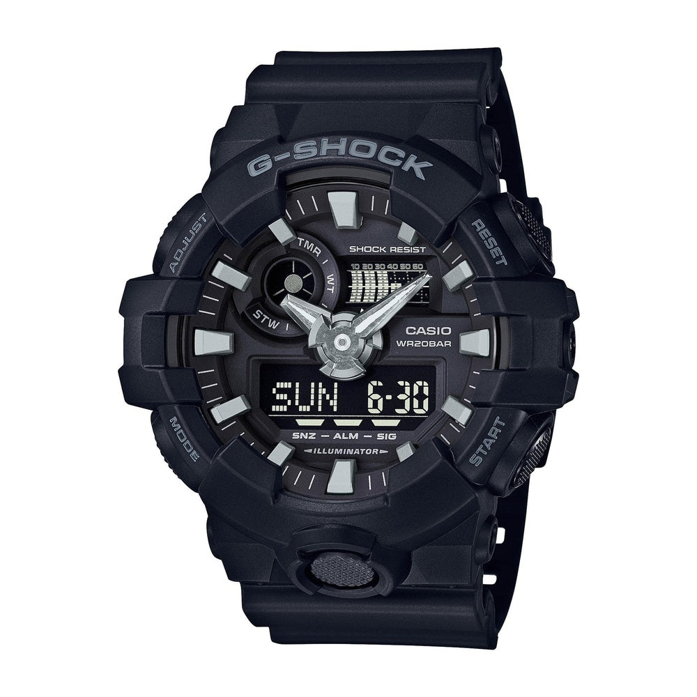 Reloj Casio G-SHOCK de cuarzo para hombre con luz LED, cronómetro, resistente al agua, ideal para deportes y uso diario
