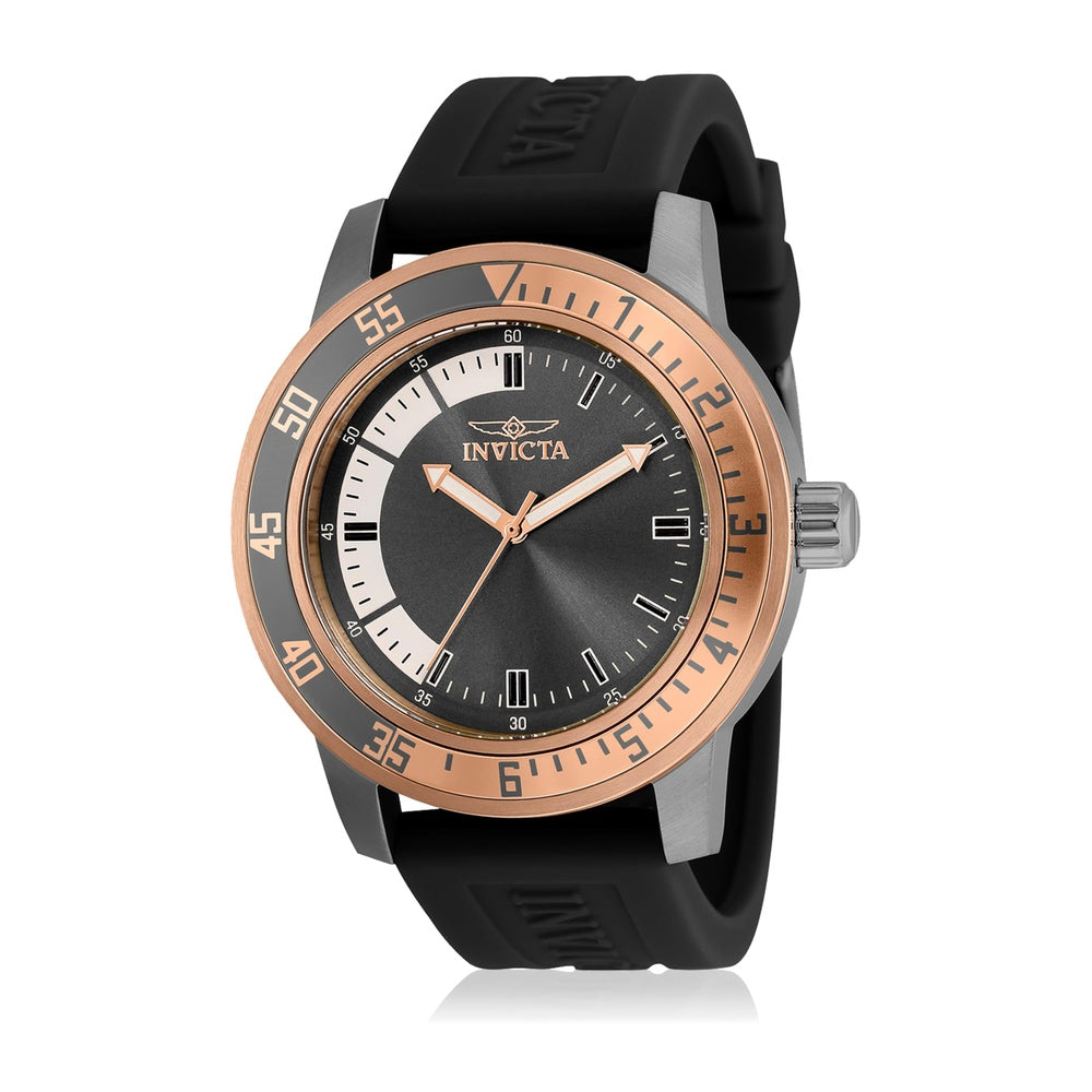 Reloj de cuarzo Invicta Specialty para hombre con correa de silicona, resistente al agua y manecillas luminosas