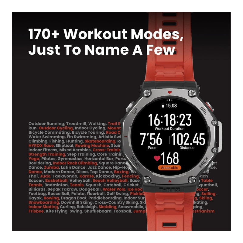 Amazfit T-Rex 3 - Smartwatch Militar Resistente Con GPS Y Mapas Offline, 170 Modos De Fitness