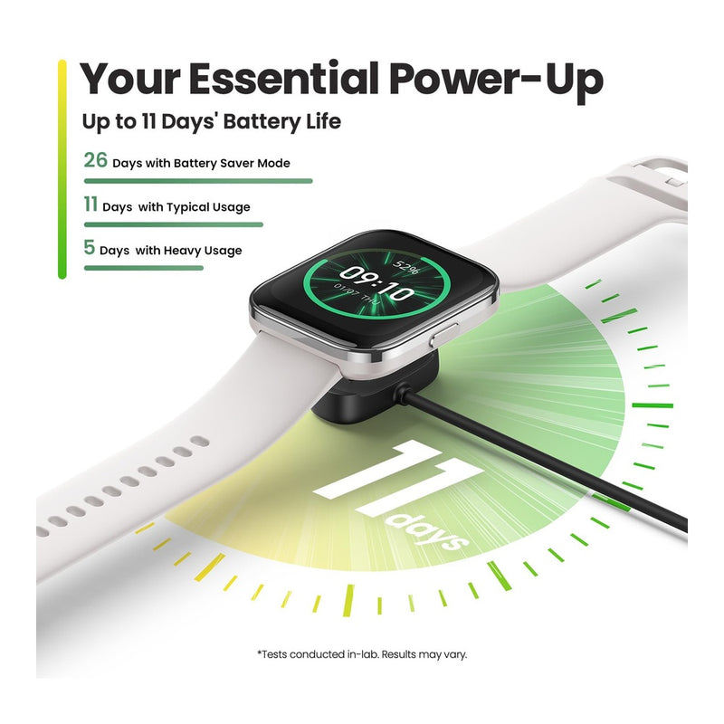Amazfit Bip 5 Core - Reloj inteligente con duración de batería de 11 días, 120+ modos deportivos, monitor de salud, Negro