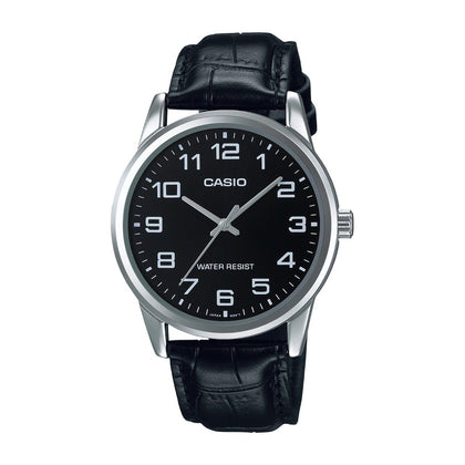 Reloj de pulsera Casio para hombre MTP-V001L-1BUDF en blanco con movimiento de cuarzo y resistencia al agua
