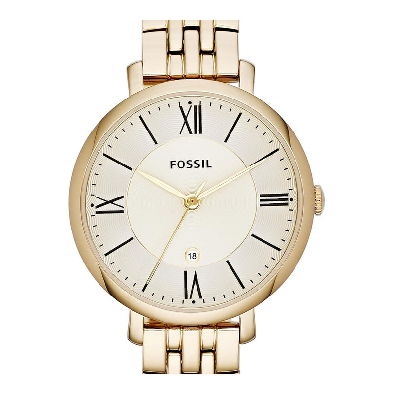 Reloj Fossil Jacqueline para mujer con pulsera de acero inoxidable o cuero y pantalla analógica elegante