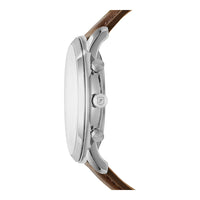 Fossil Neutra Reloj cronógrafo para hombre con pulsera de acero inoxidable o correa de cuero auténtico