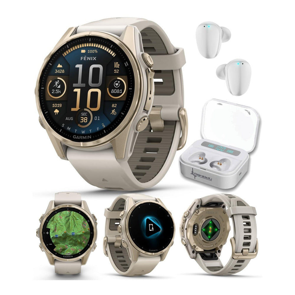 Garmin Fenix 8 - Sapphire - Soft Gold