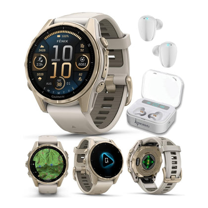 Garmin Fenix 8 - Sapphire - Soft Gold