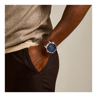 Reloj automático Fossil Townsman para hombre con diseño esqueleto en acero inoxidable y cuero elegante