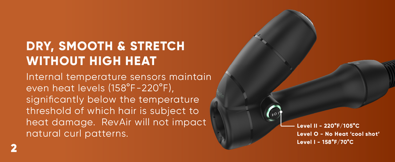 RevAir Secador de Cabello de Aire Invertido - Secado Sin Calor