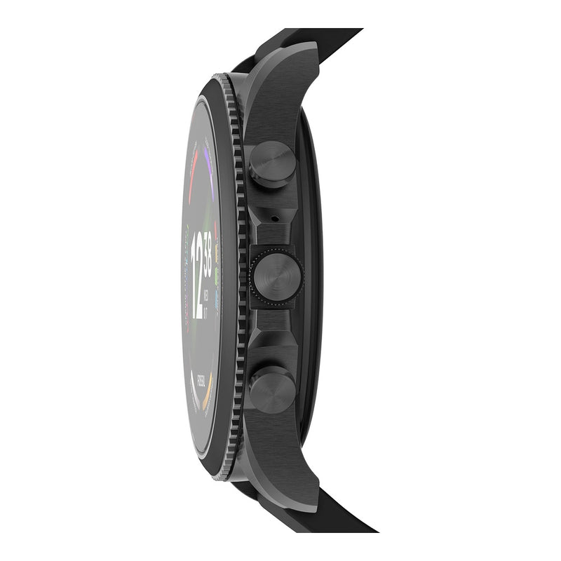 Fossil Reloj inteligente pantalla táctil Gen 6, 4.39 cm con Alexa, frecuencia cardíaca, oxígeno en sangre, GPS, pagos sin contacto, Negro