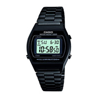 Reloj Casio de la colección para hombre con caja y correa de acero inoxidable negro, dial negro y resistencia al agua 5 bar