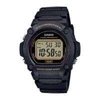 Casio Serie W219H: Reloj digital para hombre con LED, cronógrafo, cronómetro, alarma diaria y batería de larga duración