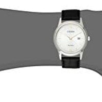 Ofertaza, CITIZEN Men's Classic Eco-Drive Leather Strap Watch, 3-Hand Date