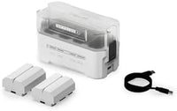 Tilta NP-FZ100 Portable Charging Station (2-Battery Kit) | Works with FX3, FX30, FX2, ZV-E1, FX30B, A7S III, A7S II, A7 IV, A7 III, A7R V, A7R IV, A7C II, A7C, A9, A9 II, A9 III, A1 II, A6700