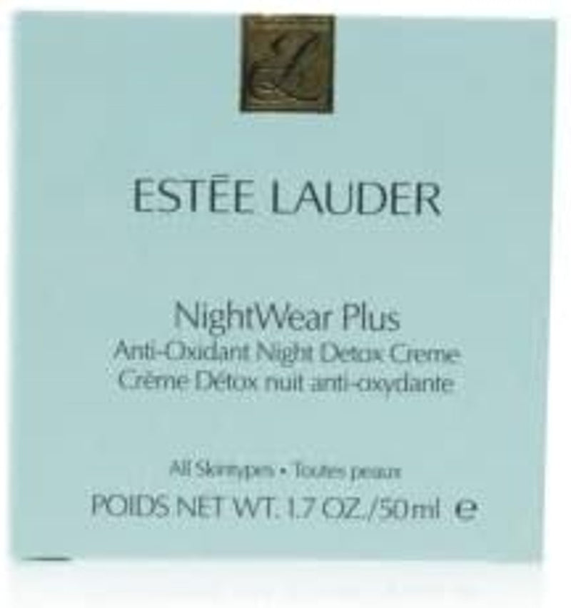 Estée Lauder NightWear Plus Anti-Oxidant Night Detox Cream Face Moisturizer for Anti Aging, 1.7 Ounce