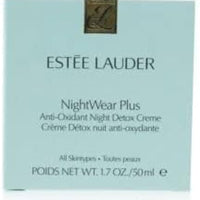 Estée Lauder NightWear Plus Anti-Oxidant Night Detox Cream Face Moisturizer for Anti Aging, 1.7 Ounce
