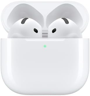 Apple AirPods 4 Wireless Earbuds, Bluetooth Headphones, with Active Noise Cancellation (Renewed)
